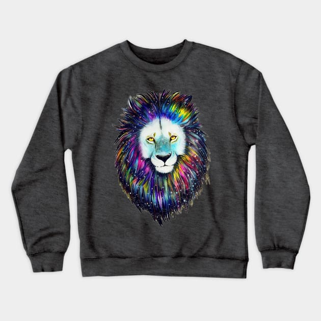 Colorful Lion Crewneck Sweatshirt by JuicypeachXx